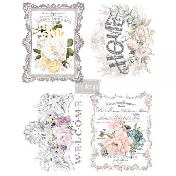 Redesign Décor Transfers® - Floral Home 11"x 15" each design