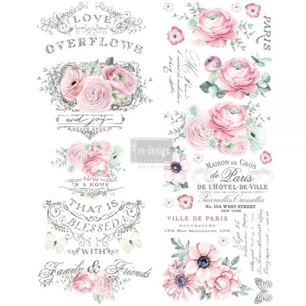 Redesign Décor Transfers® - Overflowing Love 22″ X 30″
