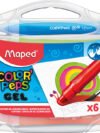 Gel Crayon Color Peps X6 Plastic Box