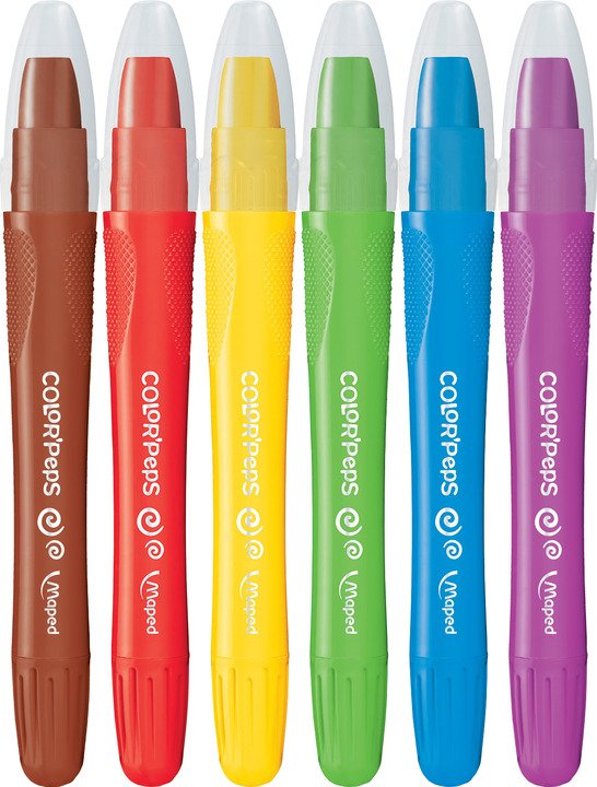 Gel Crayon Color Peps X6 Plastic Box - Image 2