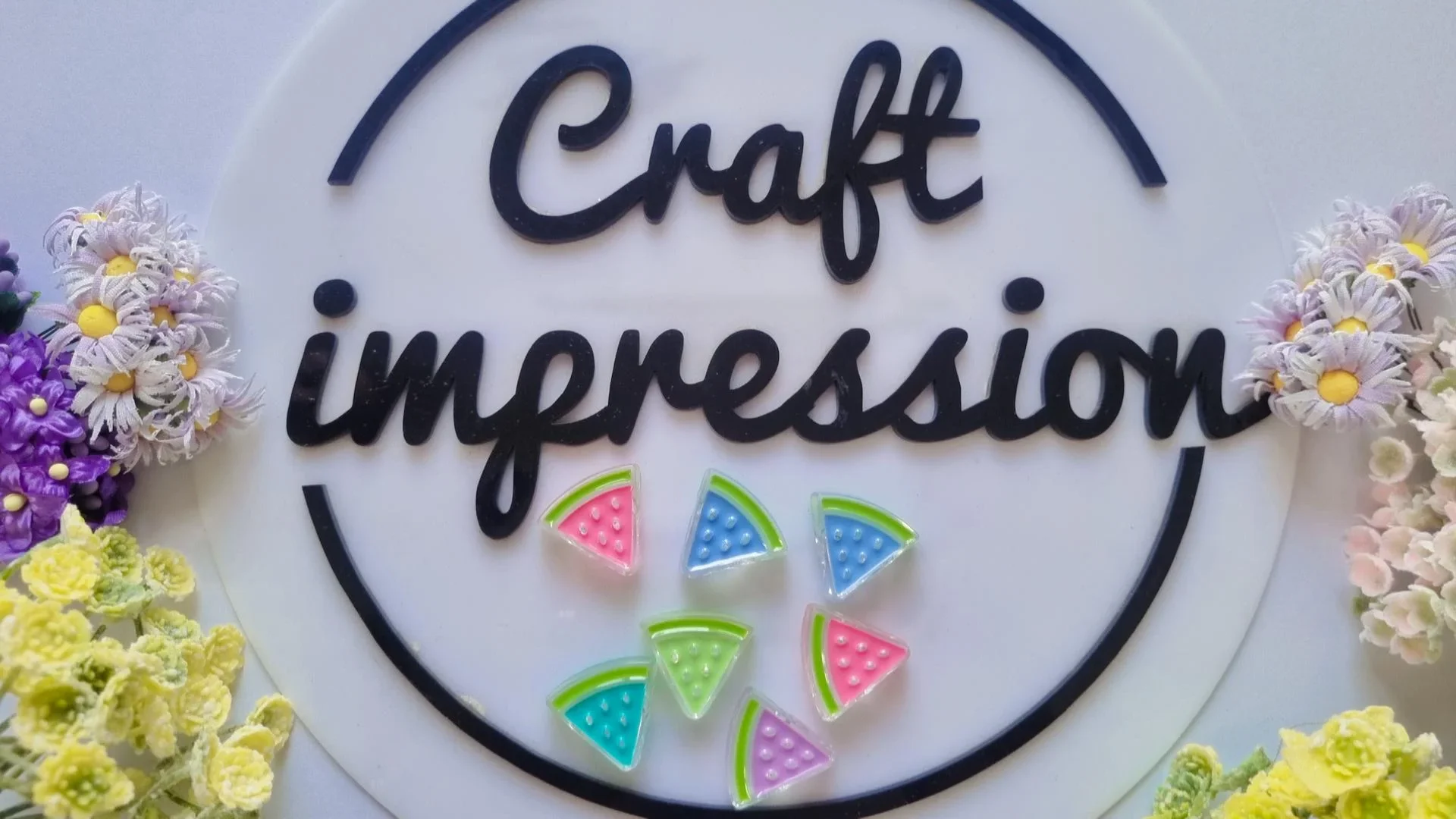 Transperent Acrylic Water Melon beads