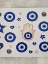 Waterproof Cup wraps Transfer Stickers Evil Eye Star