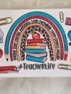 Waterproof Cup wraps Transfer Stickers  Teacher Life