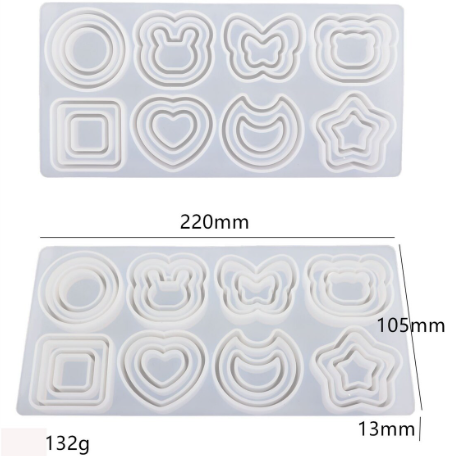 Star Moon Shaker Keychain Mold - Image 4