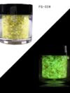 Luminous Flakes Sequince Neon (Yellow) Glow In Dark