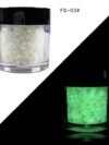 Luminous Flakes Sequince Neon ( White) Glow In Dark