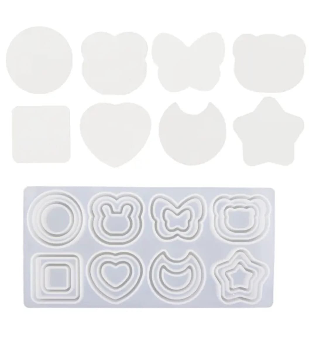 Star Moon Shaker Keychain Mold - Image 2