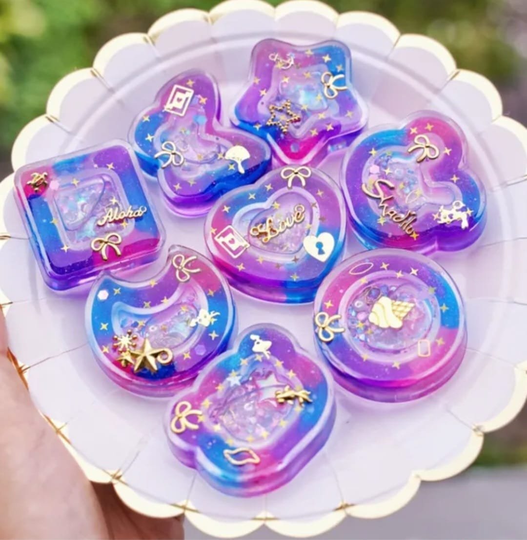 Star Moon Shaker Keychain Mold - Image 3