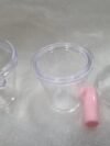Mini Cup Keychain Dome Lid  4.5 Cm