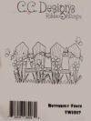 Butterfly Fence Rubber Stamp