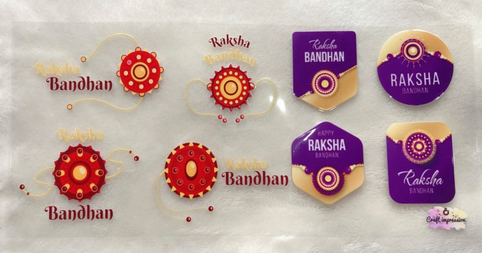 Happy Raksha Bandhan 3 - Waterproof Sticker