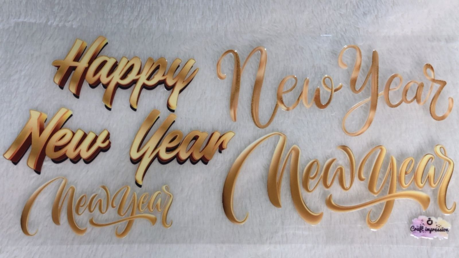Happy New Year - Waterproof Sticker
