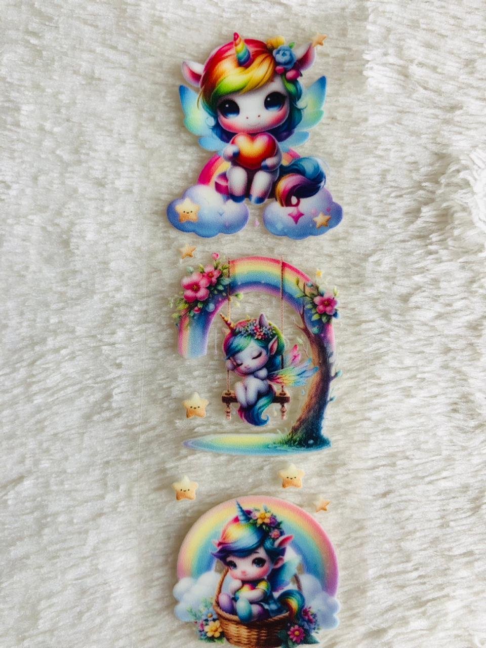 Swing Unicorn - Pen Waterproof Sticker