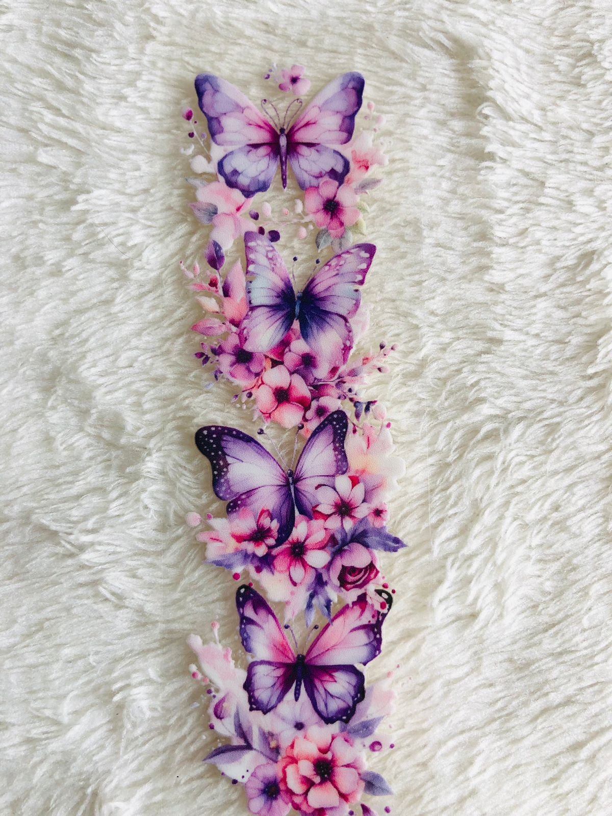 Purple Butterfly - Pen Waterproof Sticker