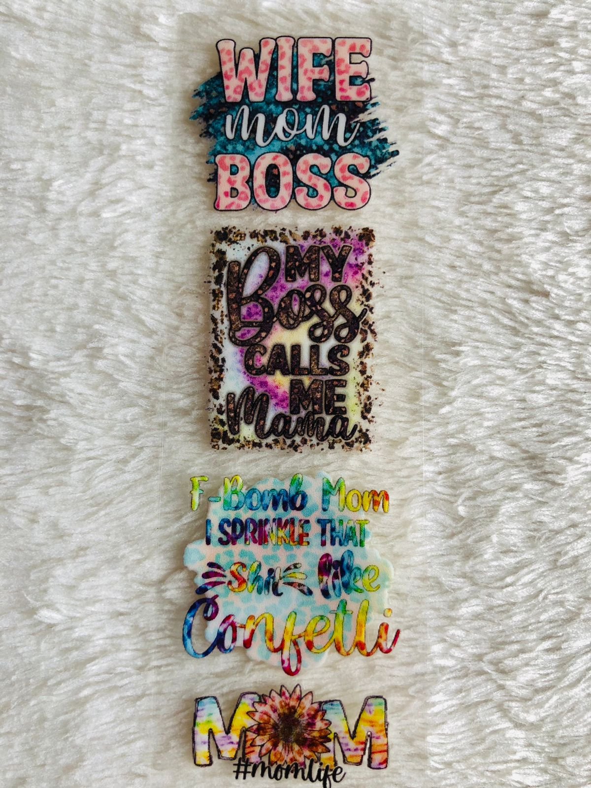 My Boss calls Me Mama - Pen Waterproof Sticker