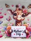 Baby Giraffe Mothers Day - Waterproof Sticker