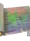 High Voltage Hologram Foil - Roll (12-inch*3ft)/Transparent/ Lines